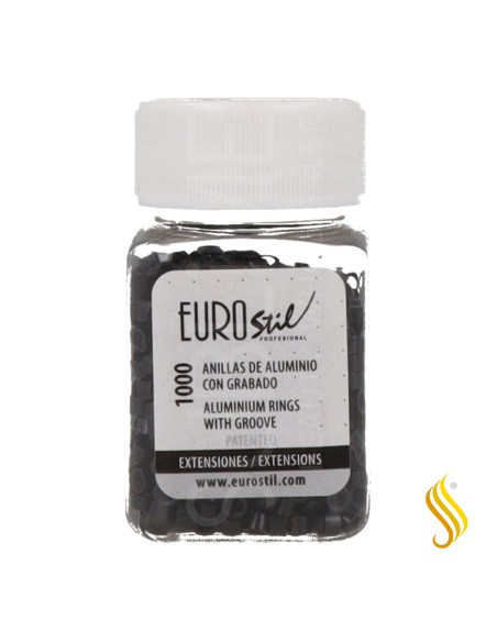 Eurostil Anillas Negro 1000U (02867)